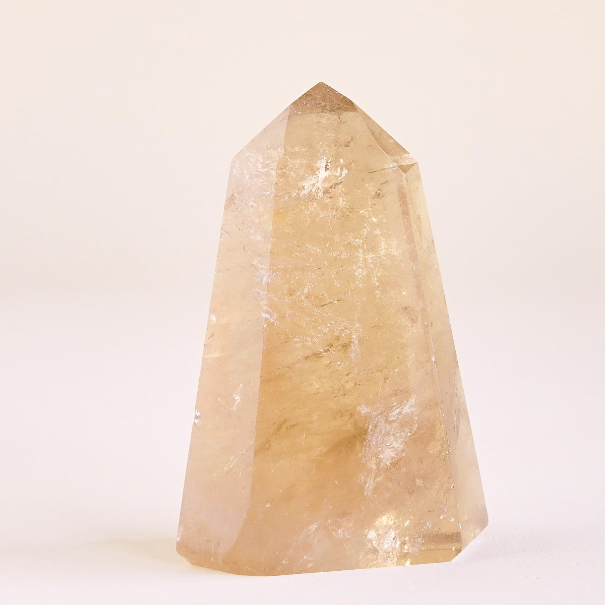 Natural Citrine Crystal Tower - Healing Stone for Home Decor, Meditation & Energy Cleansing | Perfect for Office Desk, Yoga Space & Spiritual Gifts