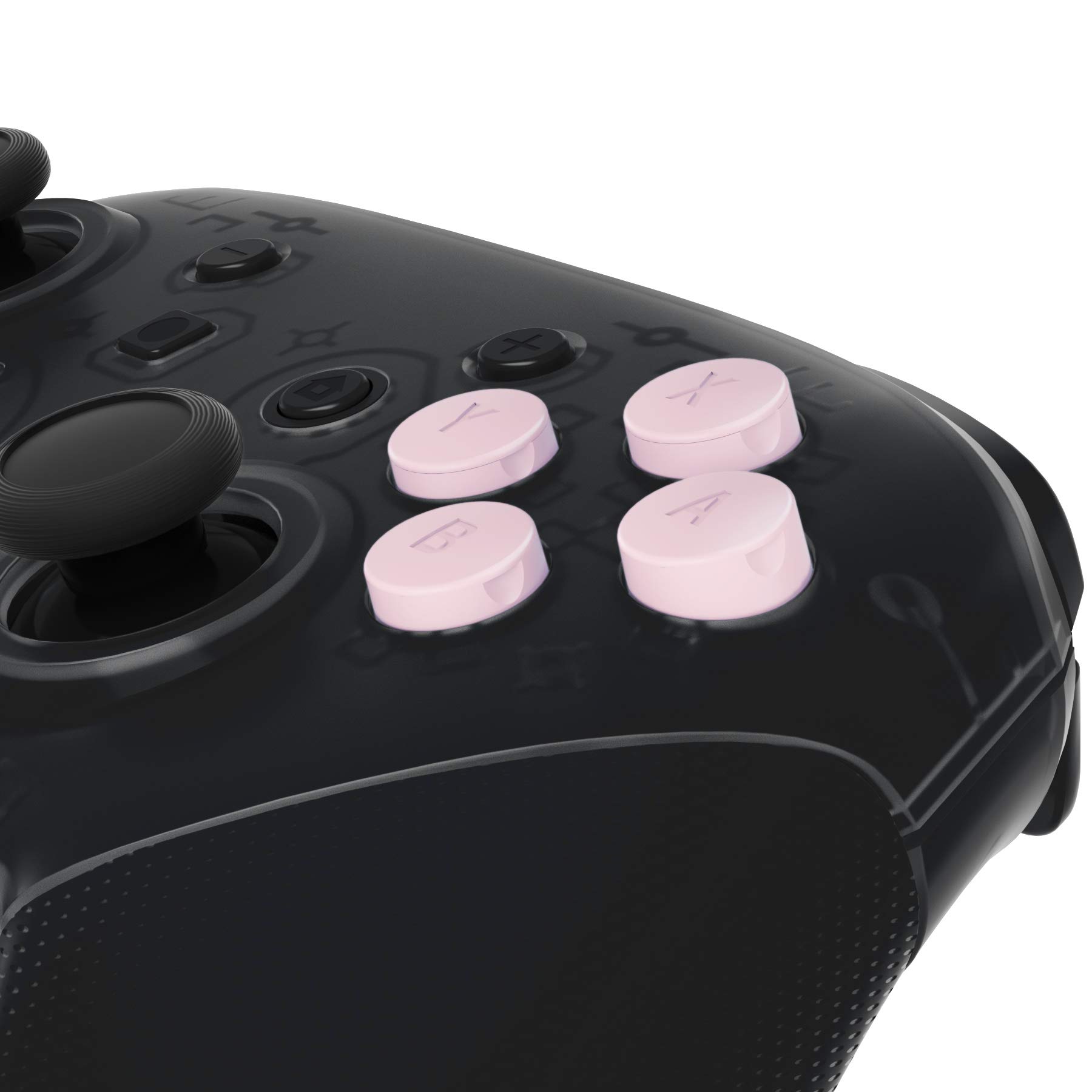 eXtremeRate Cherry Blossom Pink ABXY Button Set for Nintendo Switch Pro Controller - DIY Replacement Buttons (Controller Not Included) - Perfect for Customization, Gaming Enthusiasts & DIY Modders