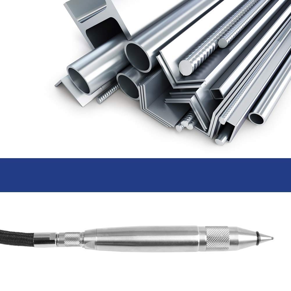 **Pneumatic Engraving Pen - Lightweight Air Micro Grinder with Scribe Hammer & Hose - Professional Engraving Tool for Metal, Wood & Glass - DIY, Jewelry Making & Industrial Use**