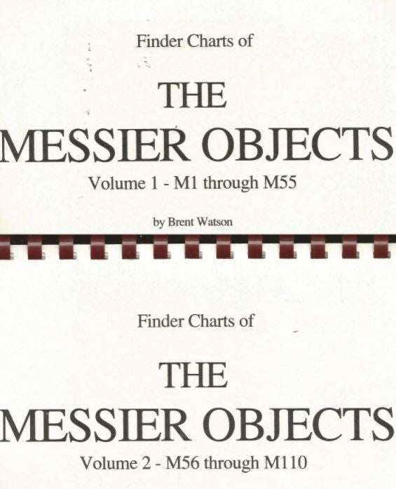 Messier Objects Finder Charts by Brent Watson - Volumes 1 & 2 | Astronomy Guide for Deep Sky Observation | Perfect for Stargazers & Astrophotographers