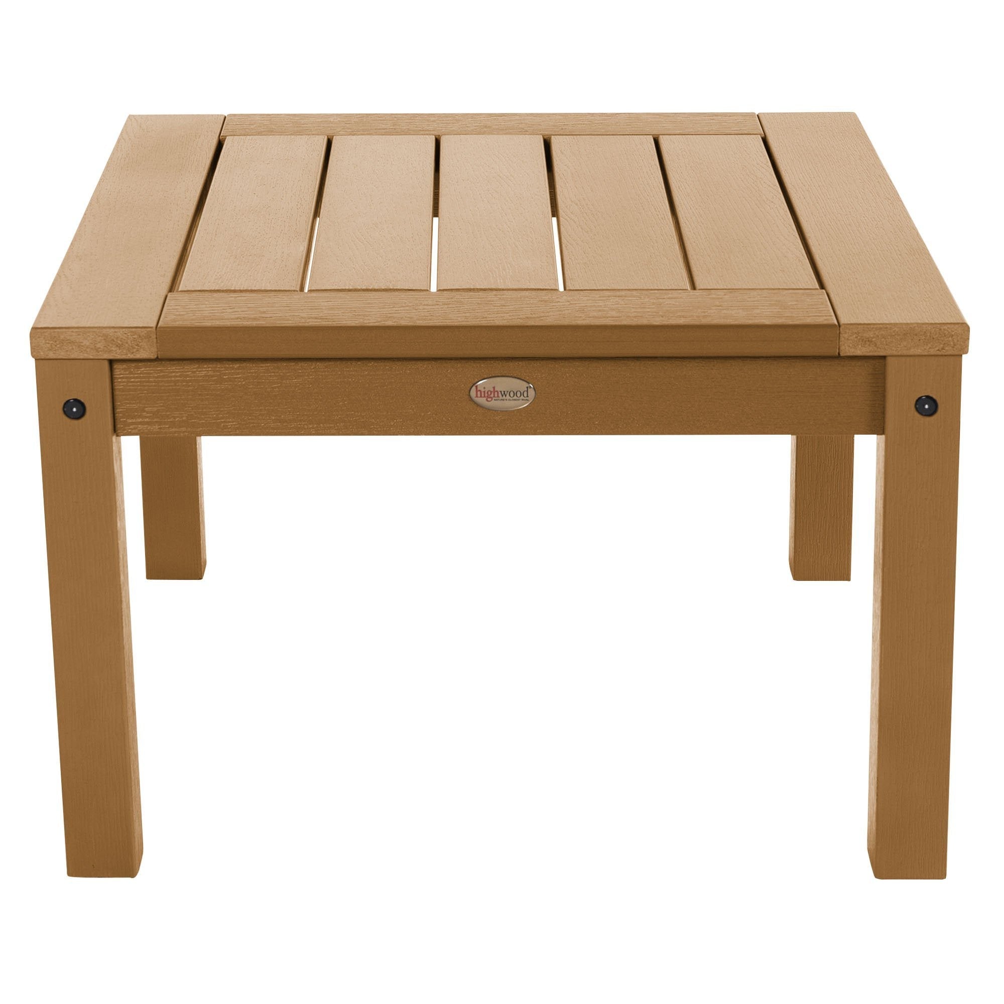 Refurbished Adirondack Side Table - Solid Wood Outdoor Patio Furniture for Garden, Deck, Porch & Poolside Use