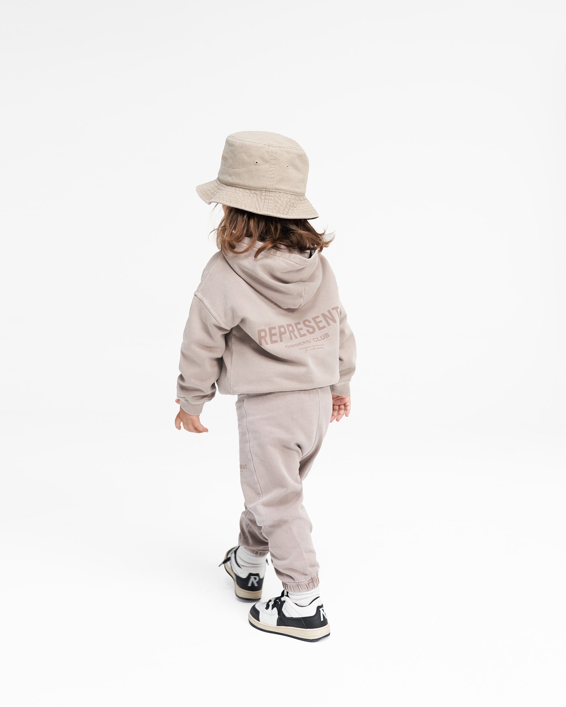 Represent Mini Owners Club Hoodie - Soft Mushroom Color Pullover for Kids | Cozy Casual Wear for School & Playdates