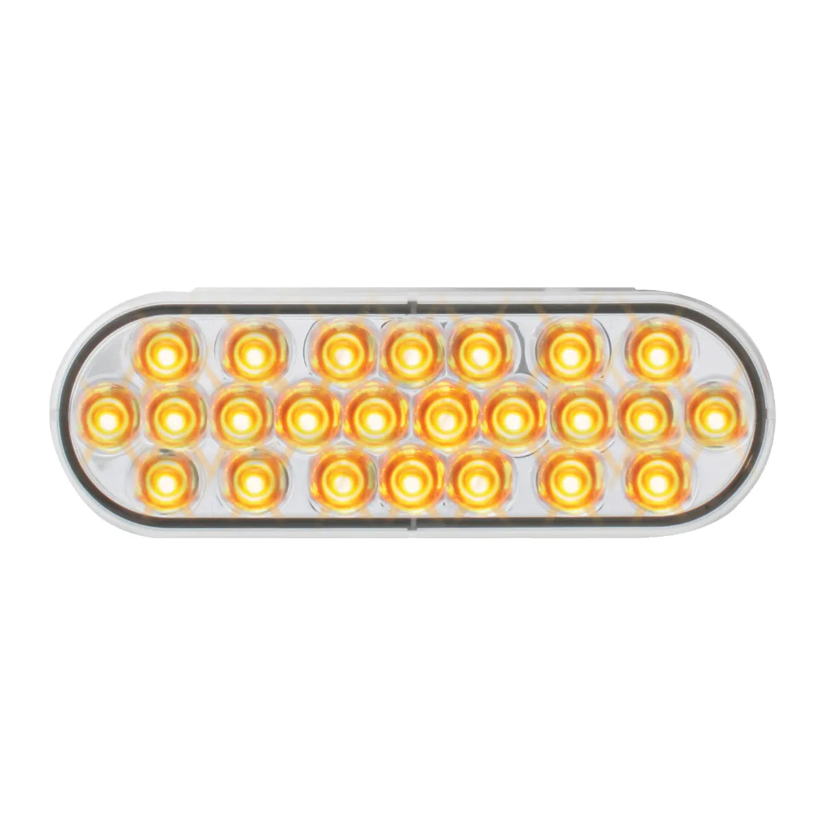 Natural Clear Amber Oval LED Light - Energy Efficient Dimmable Pearl Finish for Home Decor, Bedroom, Living Room, and Office Lighting