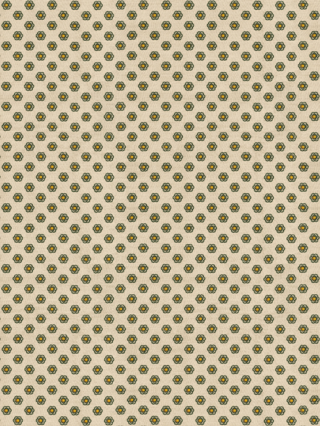 Chris Benz 'Ditsy Flower' Wallpaper - Green & Yellow Peel and Stick Wallpaper for Bedroom, Nursery, or Home Office Decor