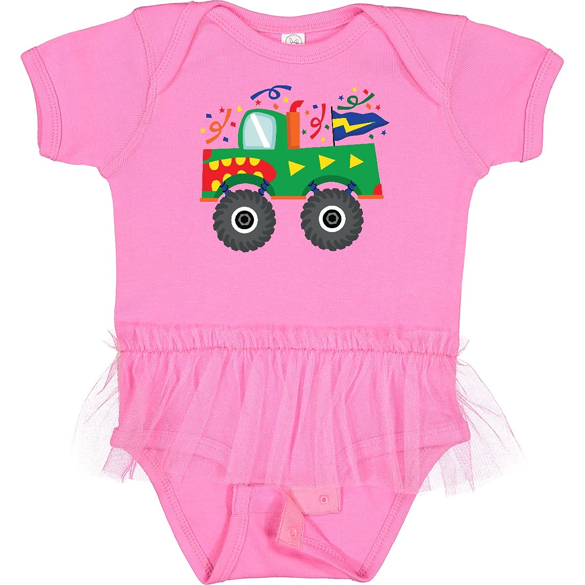 Inktastic Truck Birthday Infant Tutu Bodysuit - Cute Baby Onesie for Boys & Girls - Perfect for 1st Birthday Parties, Photo Shoots & Special Occasions