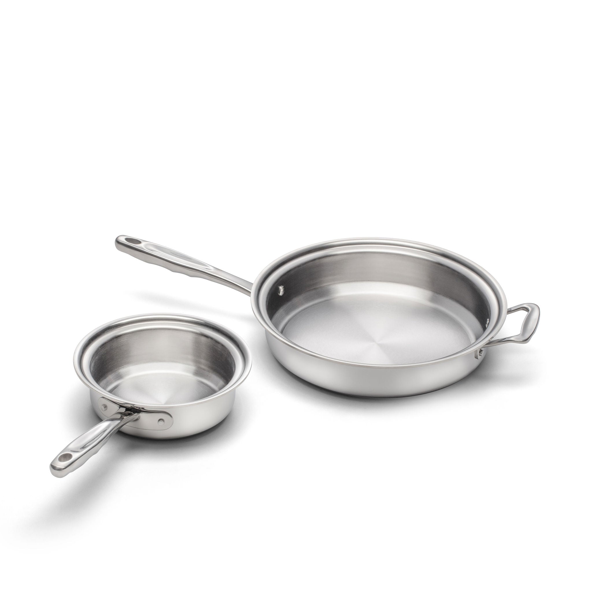 Premium 10-Piece Nonstick Cookware Set - Stainless Steel Pots and Pans with Glass Lids - Perfect for Frying, Boiling & Sauteing - Ideal for Home Chefs & Kitchen Enthusiasts