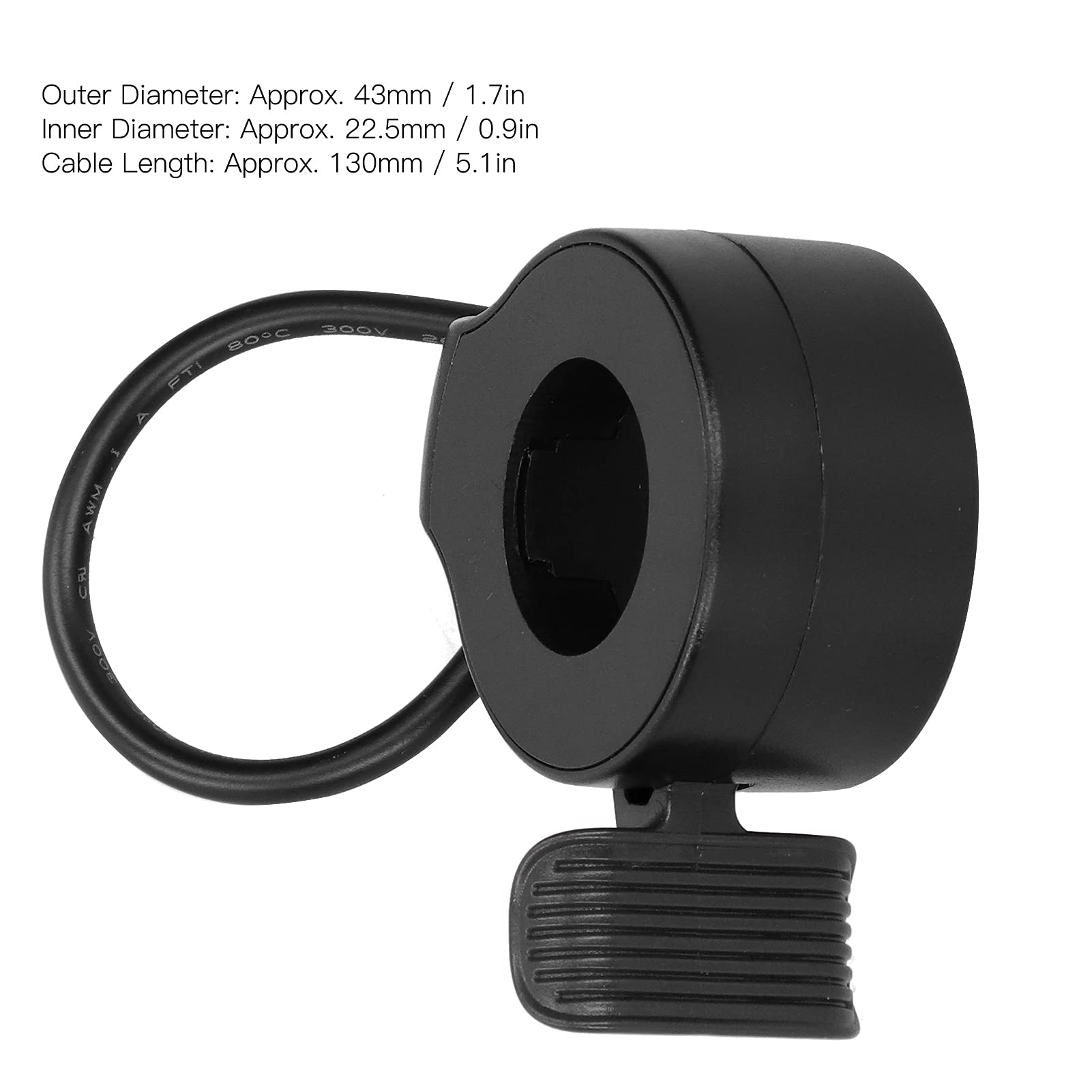 VBESTLIFE Electric Scooter Thumb Throttle with Hall Sensor - Speed Control Accelerator for E-Scooters - Perfect for Commuting & Urban Travel