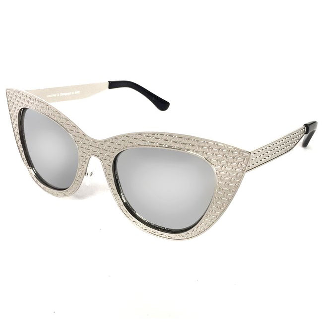 Selena Sunnies Silver Silver - Stylish Sunglasses for Women - UV Protection & Fashionable Design - Perfect for Beach, Driving & Outdoor Activities