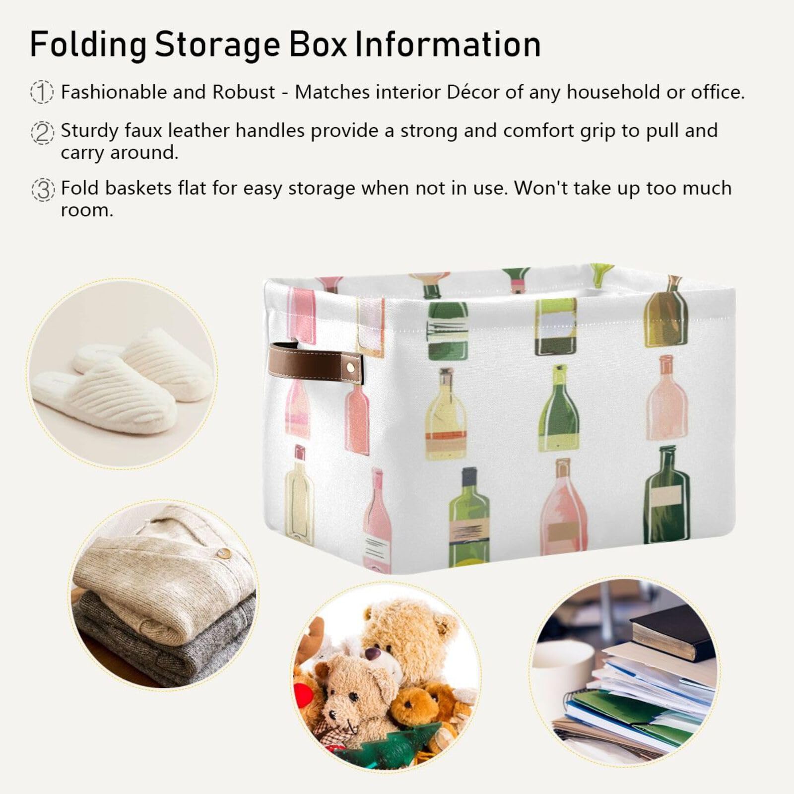 Large Fabric Storage Bins with Handles - Collapsible Closet Organizer Baskets for Shelves, Clothes, Toys & Home Organization | Perfect for Bedroom, Nursery & Pantry Storage