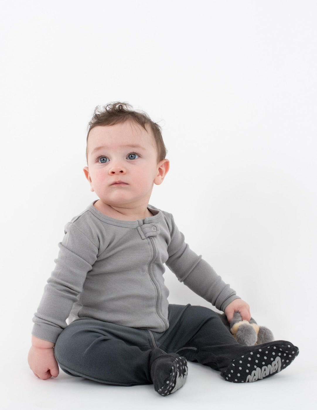 Baby Ombré Dye Cotton Footed Pajamas - Soft & Comfortable Sleepwear for Infants & Toddlers - Perfect for Bedtime, Naptime & Winter Nights