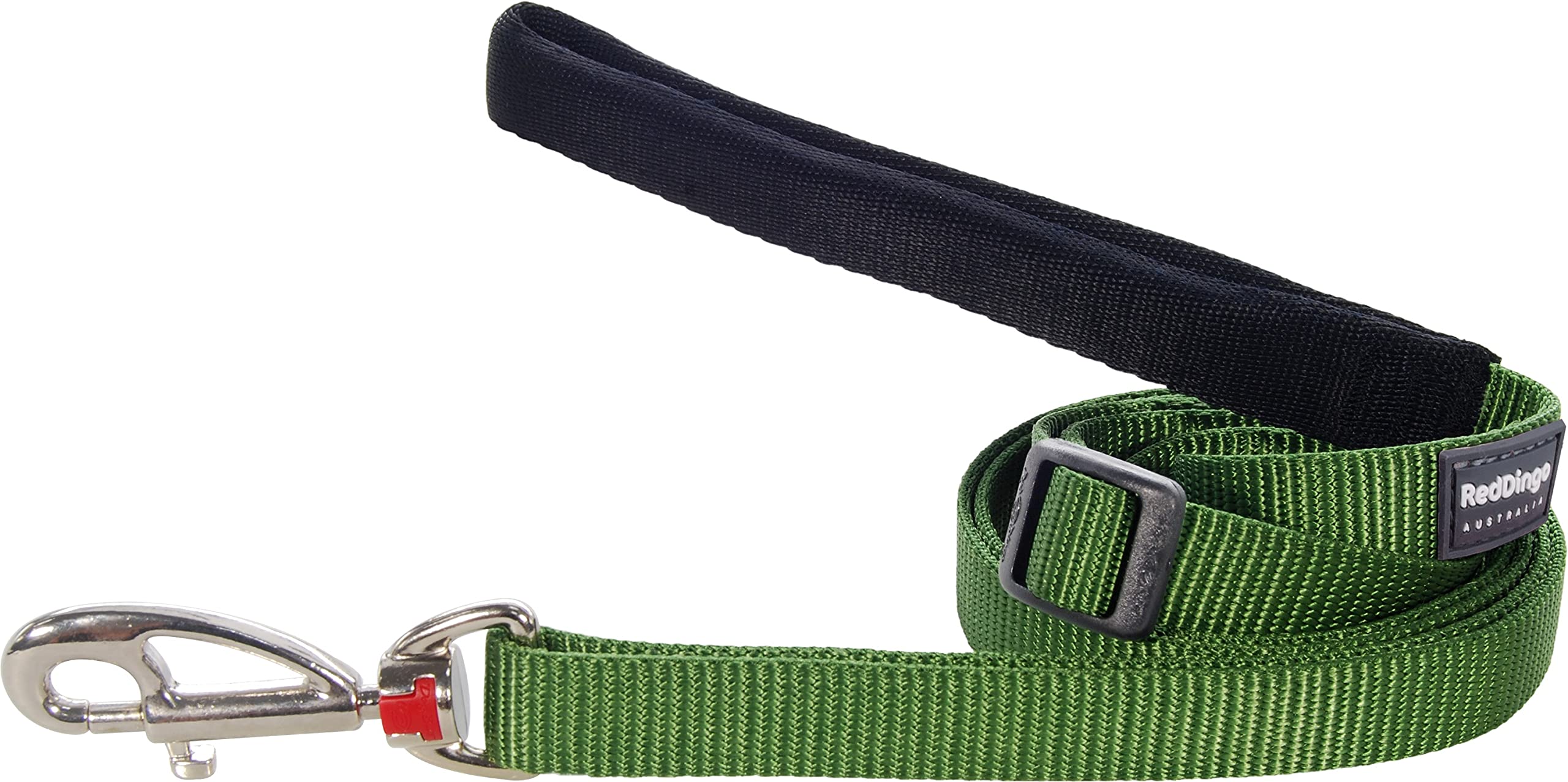Red Dingo Classic Dog Leash for Small Dogs - Durable Green Nylon Walking Lead for Pets - Perfect for Daily Walks, Training & Outdoor Adventures
