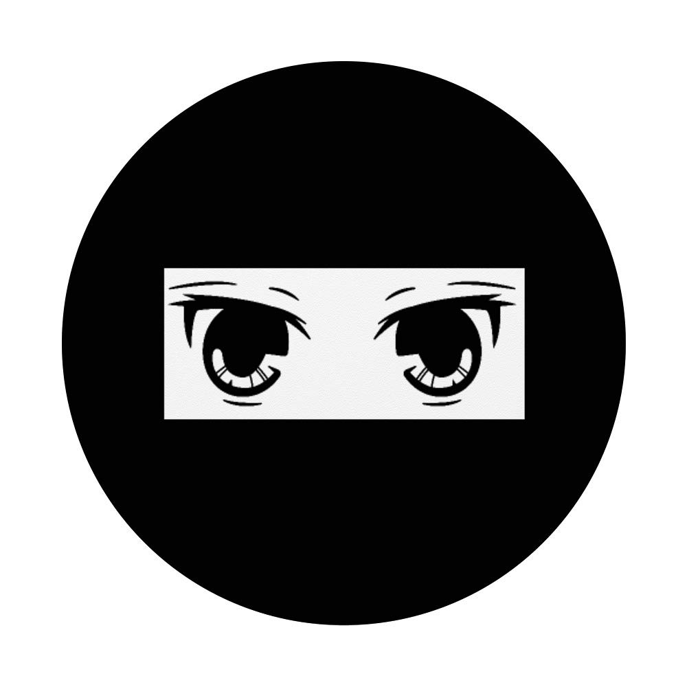 Japanese Anime Manga Fan Shoujo Girl PopSockets Swappable PopGrip - Perfect for Phone Cases, Tablets & Laptops | Anime Eyes Design for Otaku & Japan Pop Culture Lovers