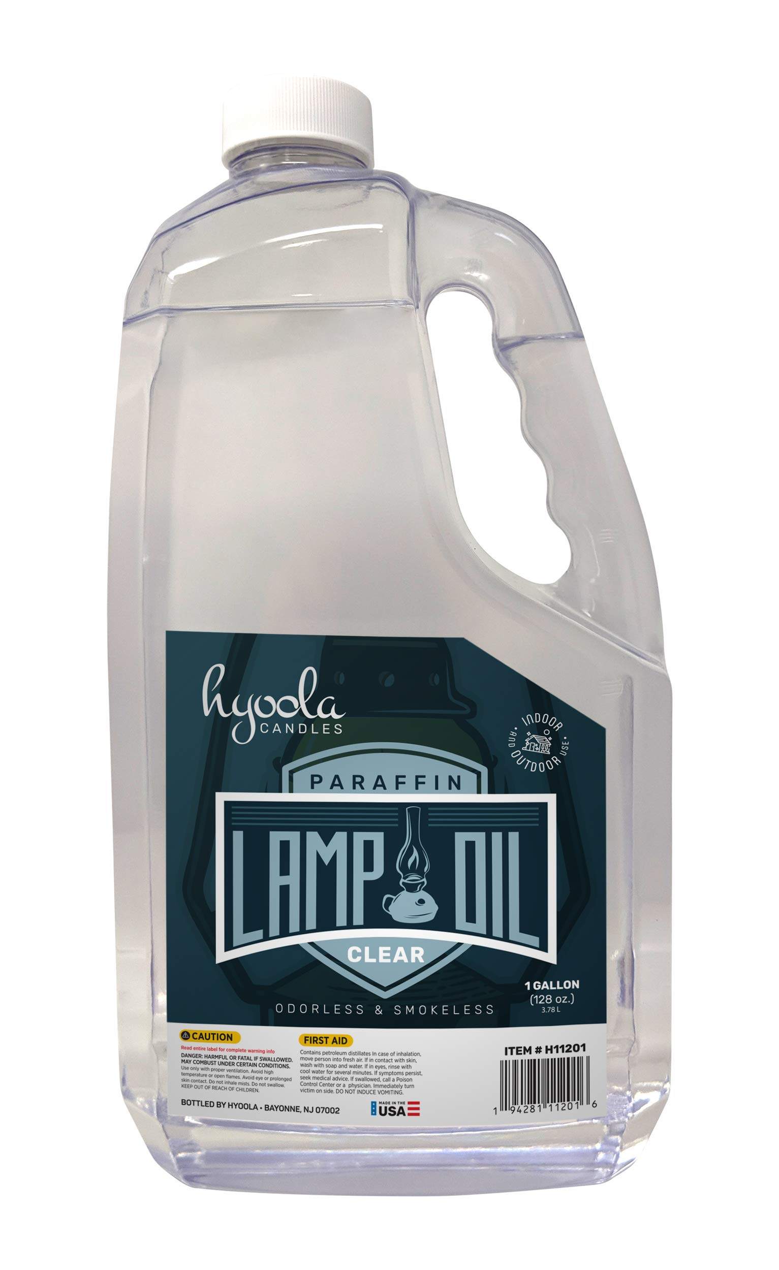 HYOOLA 1-Gallon Liquid Paraffin Lamp Oil - Ultra Clean Burning, Smokeless & Odorless Fuel for Indoor/Outdoor Lamps, Lanterns & Heaters - Highest Purity Lamp Oil (6 Pack) - Perfect for Emergency Lighting, Camping & Decorative Ambiance