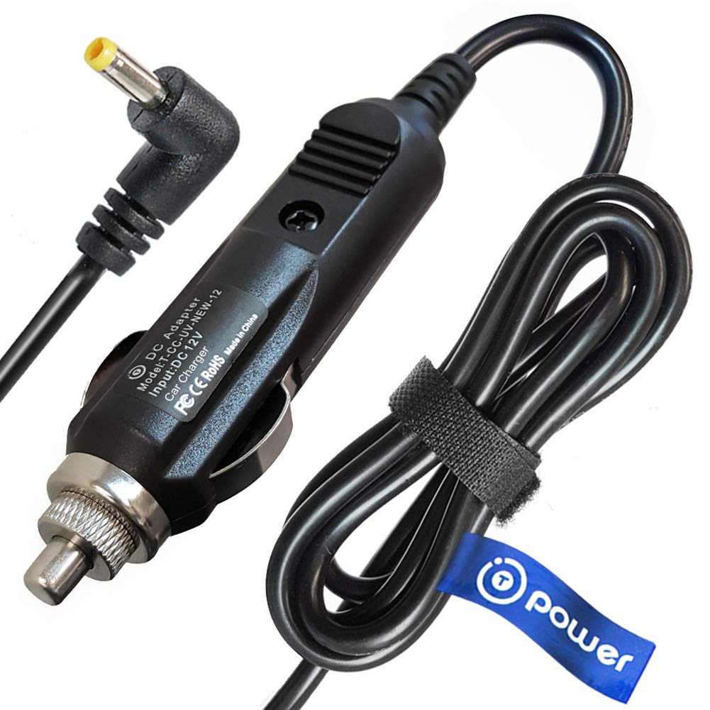 T POWER AC/DC Car Charger Adapter for Initial Portable DVD Player - IDM Replacement Auto Boat Power Supply Cord - Compatible with Cars, Trucks, RVs & Boats - Ideal for Road Trips & Travel Entertainment