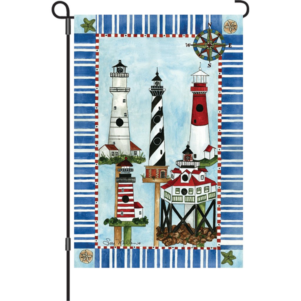 12 Inch American Flag - Patriotic Eastern Lights Outdoor Decor for Home, Garden, and Events | Perfect for 4th of July, Memorial Day, and Backyard BBQs
