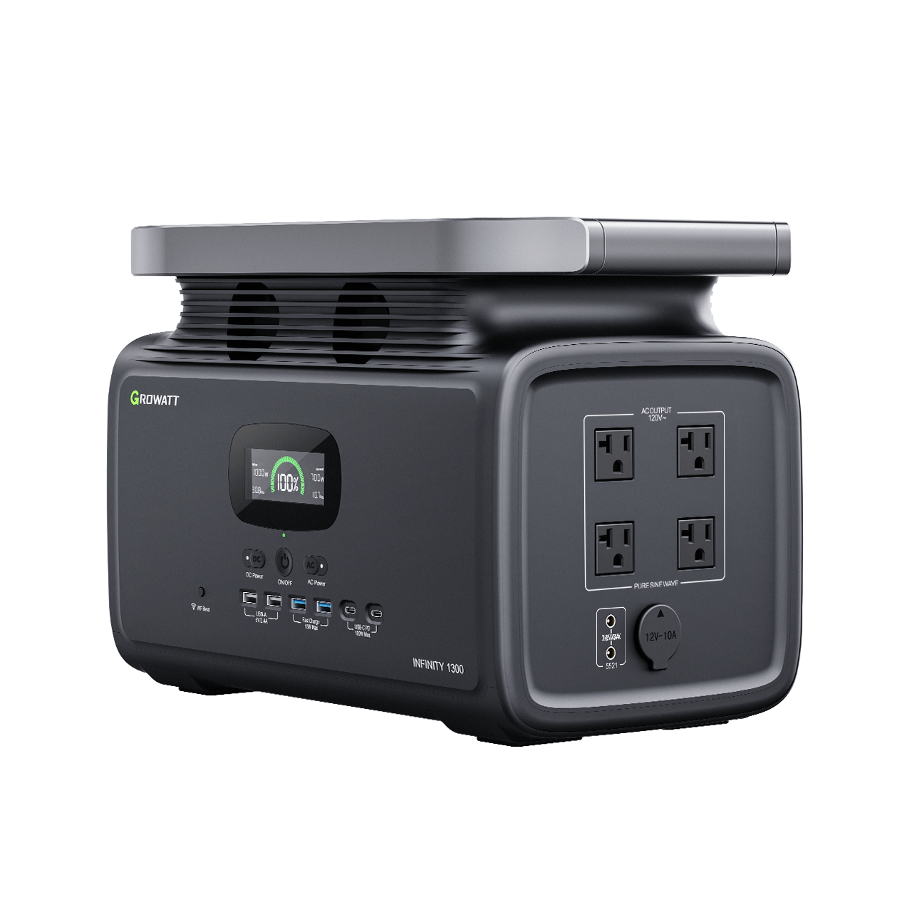 INFINITY 1300W Solar Panel Kit with 100W Portable Panel - Perfect for RV, Camping, Off-Grid Living & Emergency Power Backup