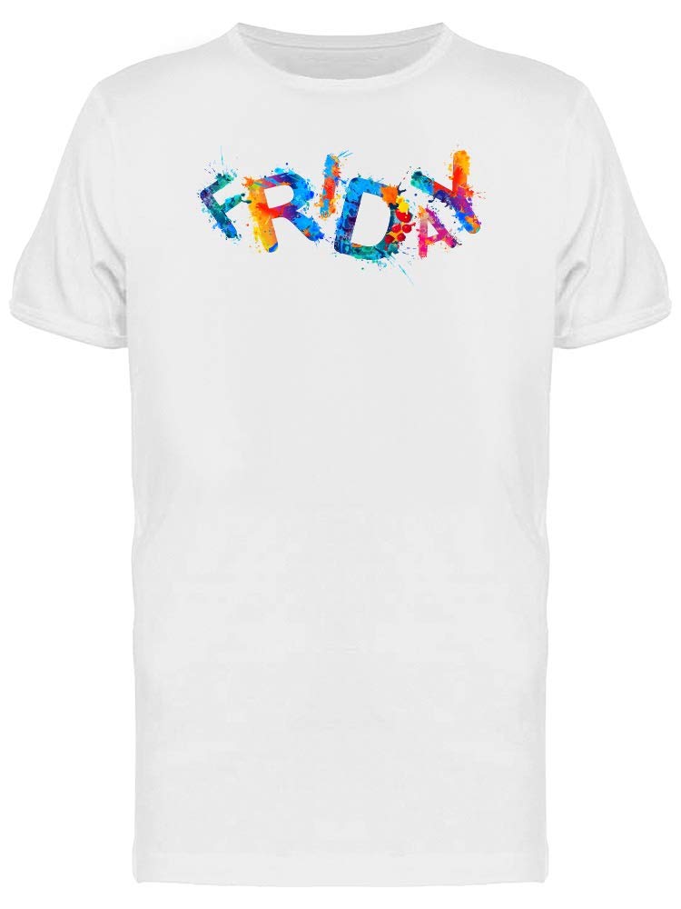 Friday Splash Paint Graphic T-Shirt for Men - Trendy Streetwear & Casual Outfit Essential
