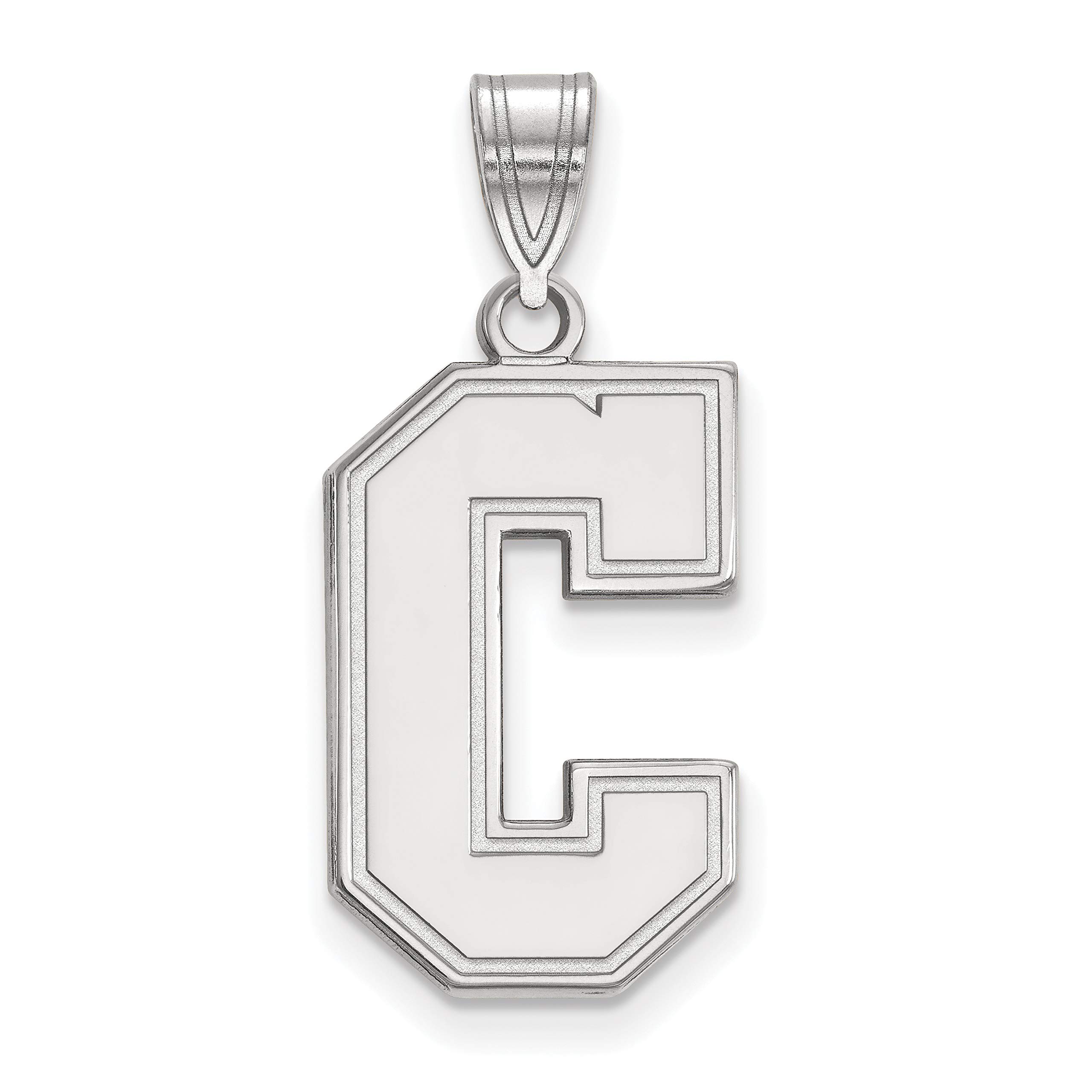 College of Charleston Cougars Sterling Silver Letter Logo Pendant Necklace - Perfect for School Pride, Gifts & Alumni Events