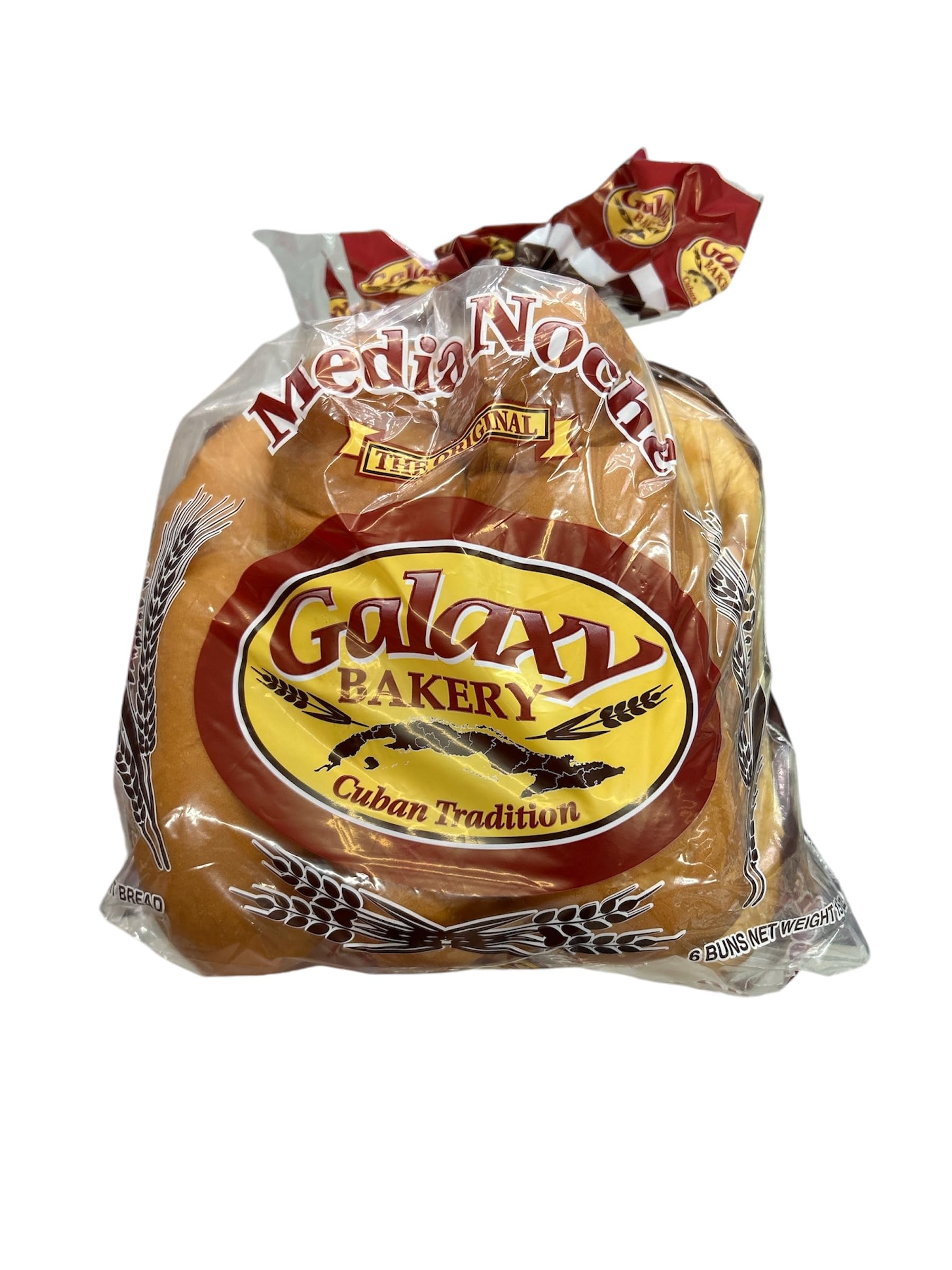 Fresh Baked Galaxy Bakery Cuban Tradition Bread - 6 Soft & Fluffy Buns (24oz) | Authentic Cuban Recipe | Perfect for Sandwiches, Breakfast & Family Gatherings