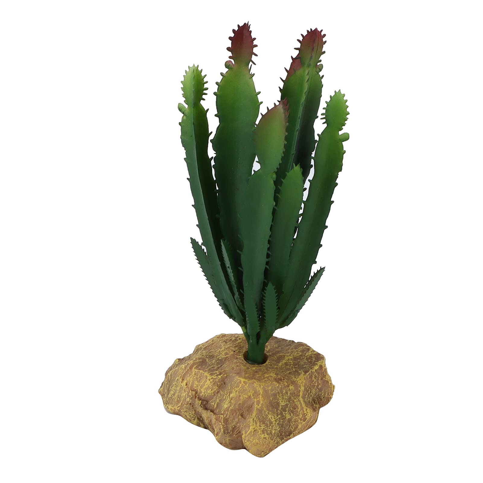 Artificial Cactus Fish Tank Decor - Realistic Plastic Plants for Reptile Terrarium & Aquarium - Perfect for Home, Office & Zen Decorations