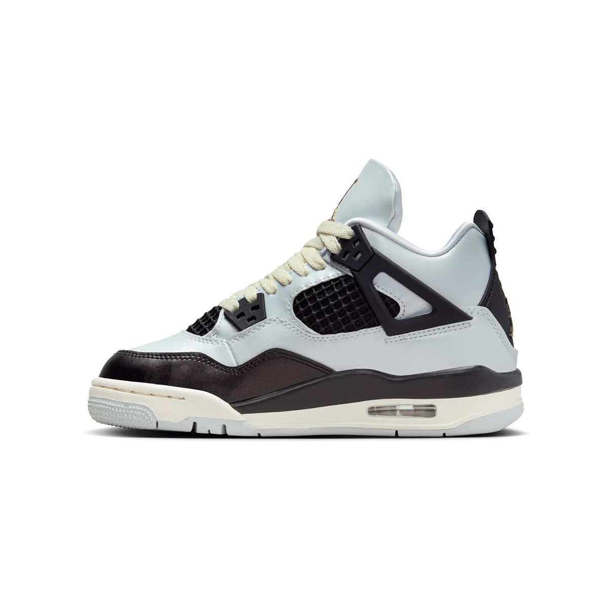 Air Jordan 4 'Pure Platinum' Kids Basketball Shoes - Lightweight Sneakers for Boys & Girls - Perfect for School, Sports & Casual Wear