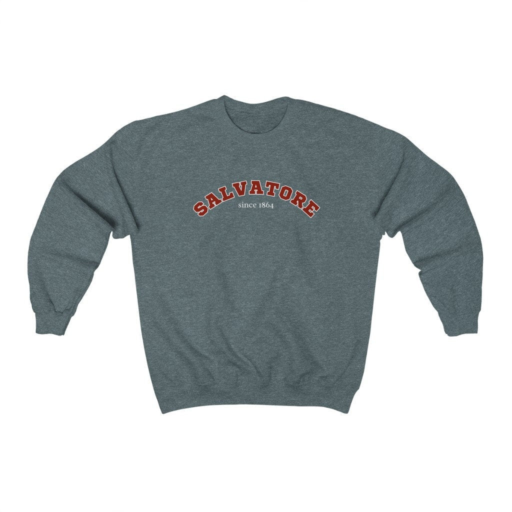 Salvatore Sweatshirt | The Vampire Diaries TVD Hoodie | Salvatore Brothers Merch | Vampire Fan Gift | Cozy Pullover for TV Show Lovers & Halloween Costumes