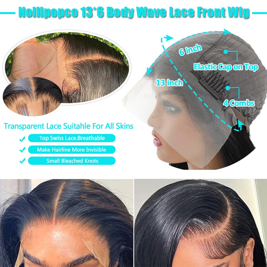 30 Inch 13x6 HD Lace Front Wigs Human Hair - 200% Density Pre-Plucked with Baby Hair | Glueless Frontal Wig for Black Women | Perfect for Daily Wear, Special Occasions & Protective Styling