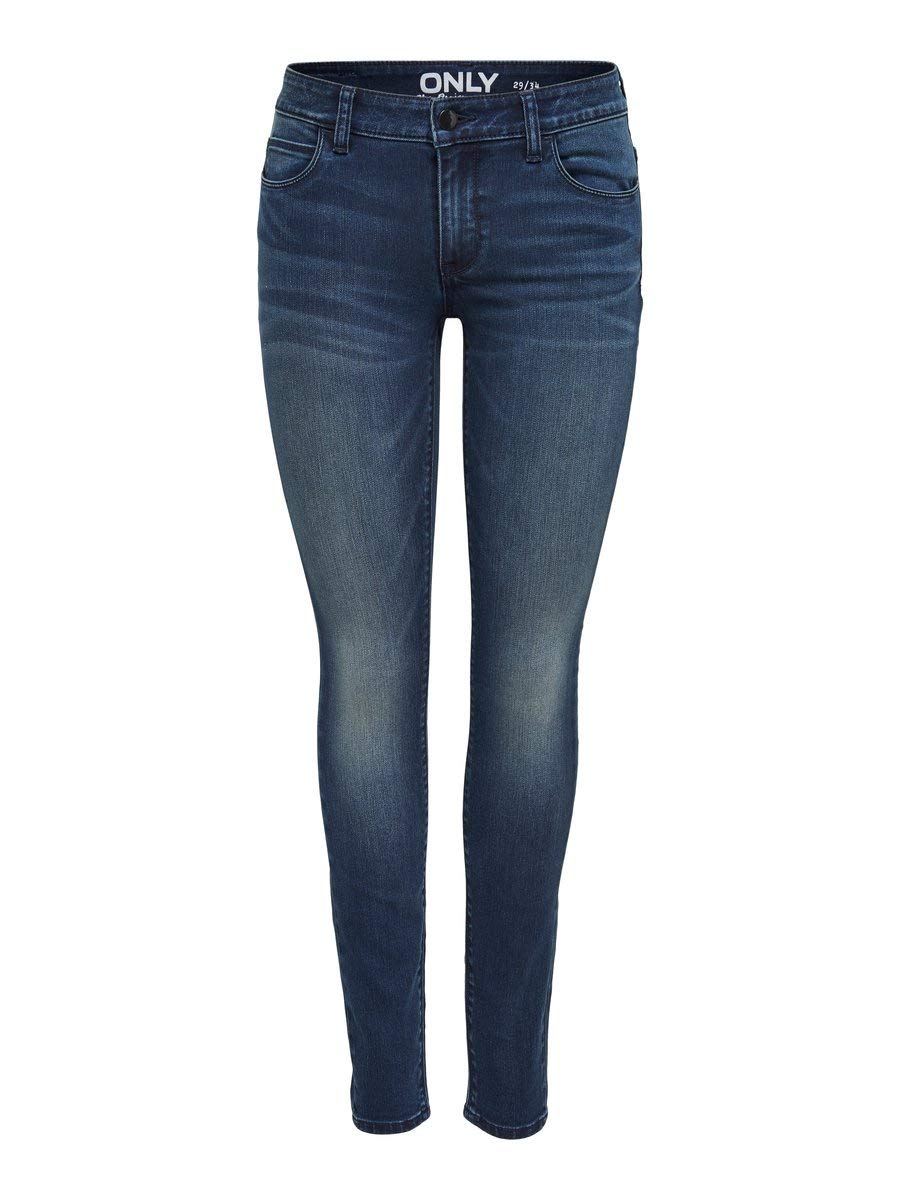 ONLY Women's Carmen Regular Skinny Jeans - High Waist Denim Pants (Size 26, Style CRY1602) | Perfect for Casual Wear, Office & Date Nights