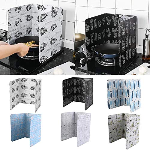 1PC Oil Splatter Screen - Aluminum Foil Splash Guard for Gas Stove - Kitchen Cooking Tools - Perfect for Frying, Sautéing and Preventing Grease Spills in Home Kitchens