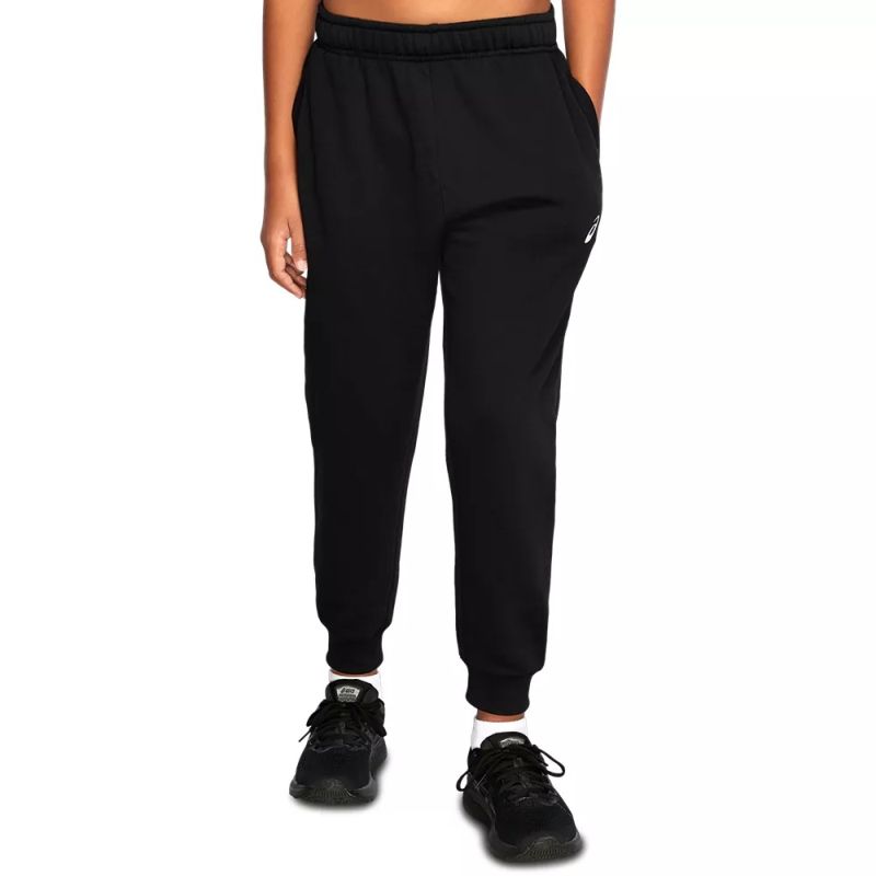 ASICS Kids Fleece Jogger Pants for Boys & Girls - Soft Black Athletic Track Pants for Running, School & Casual Wear