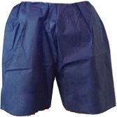 Therapist's Choice® Disposable Universal Size Shorts - Dark Blue | Comfortable & Hygienic for Physical Therapy, Massage & Medical Procedures