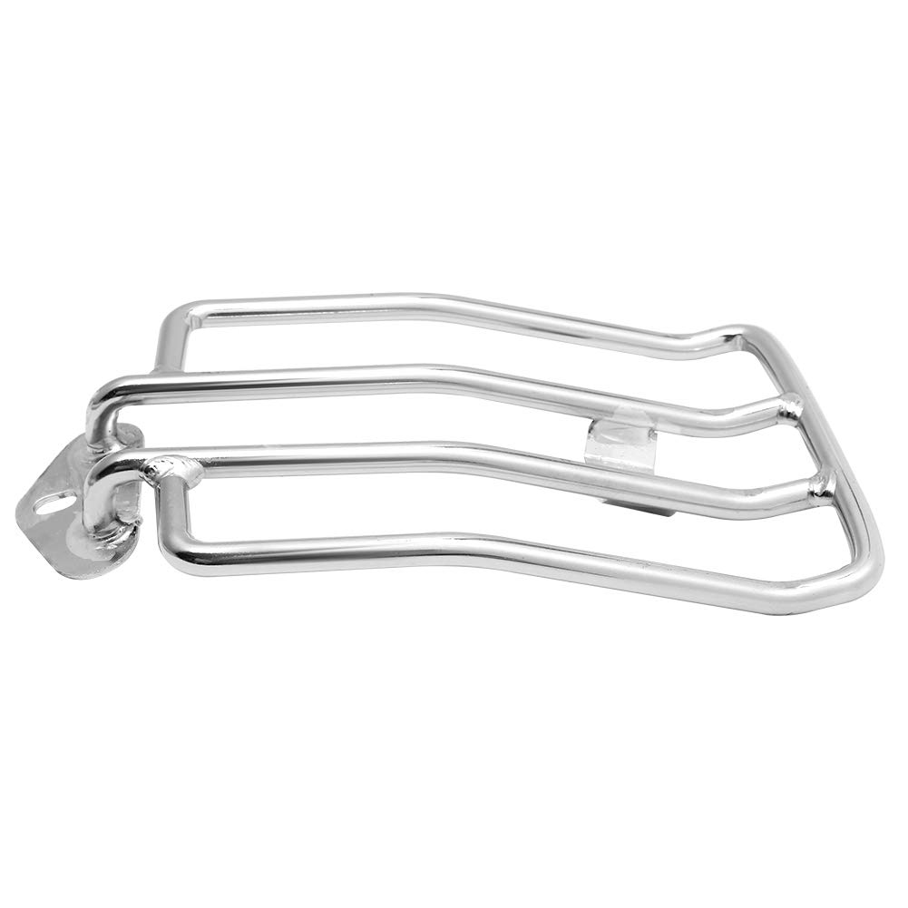 Harley Sportster XL 883 XL 1200 48 Luggage Rack Chrome Solo Seat Support Shelf (2004-2018) - Perfect for Motorcycle Travel & Storage Accessories