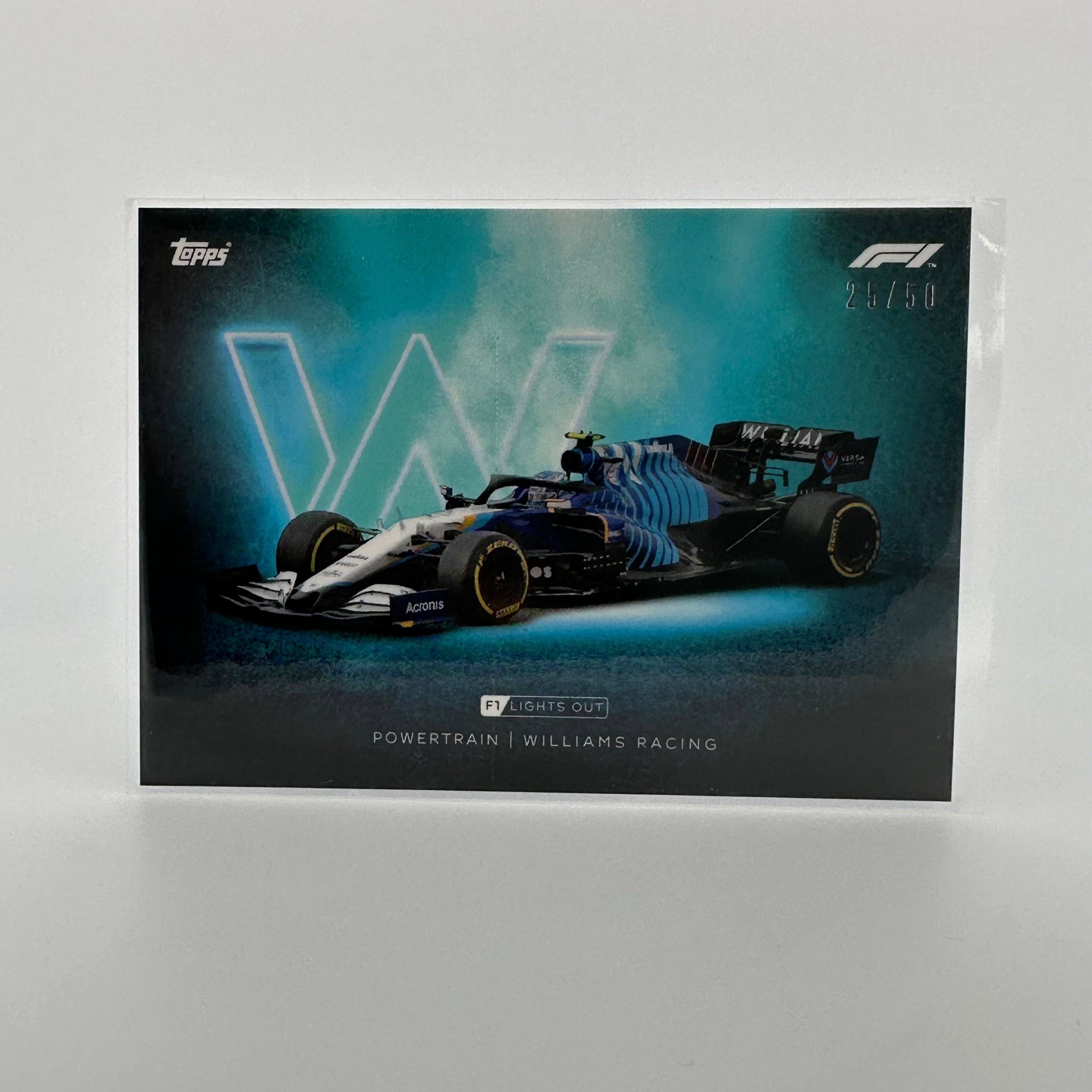 50 Williams Racing Powertrain Aqua Parallel - High-Performance Racing Parts for F1 & Motorsport Enthusiasts