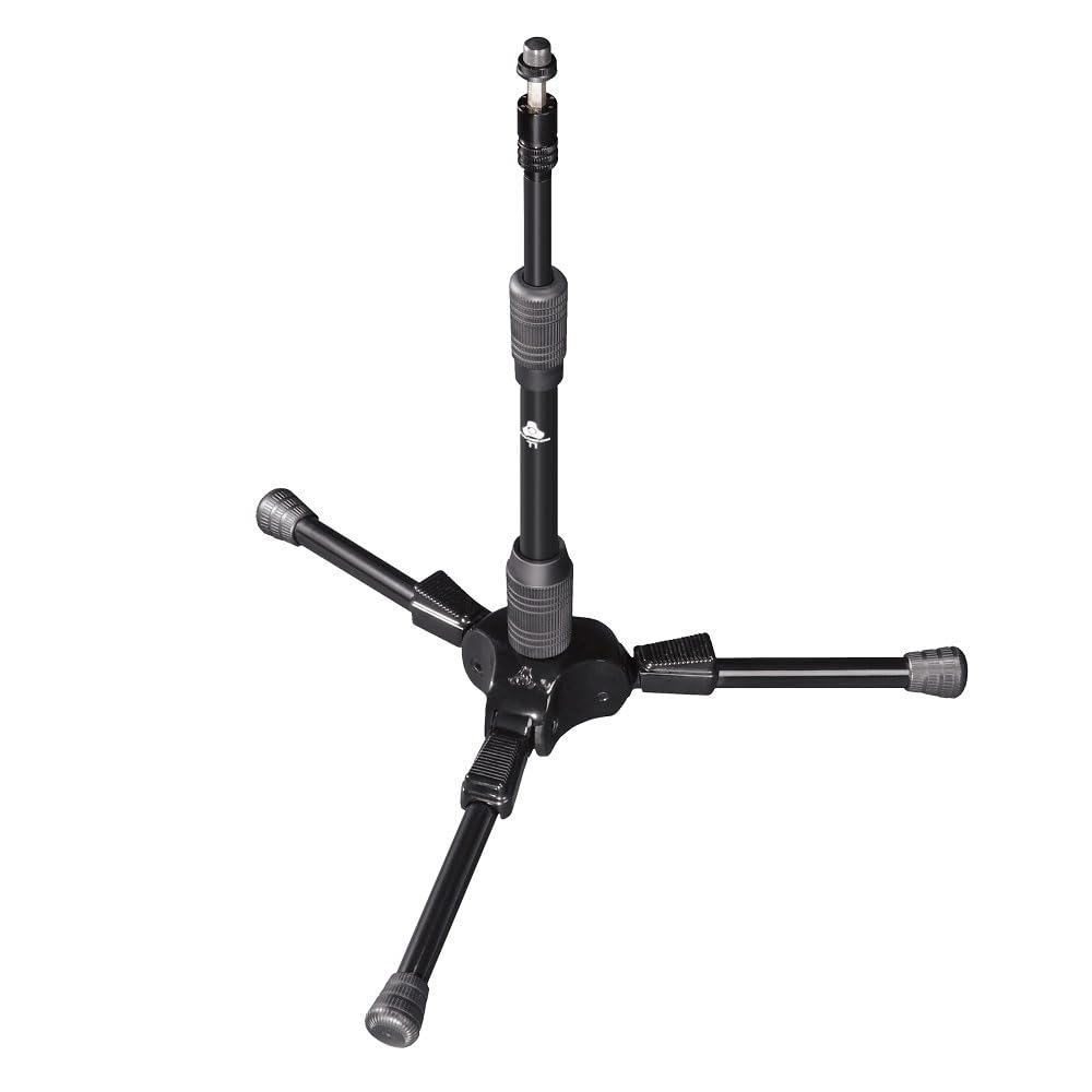 Portable T1 Mini Tripod Microphone Stand for Podcasting, Streaming & Recording - Compact & Adjustable for Home Studio, YouTube & Live Performances