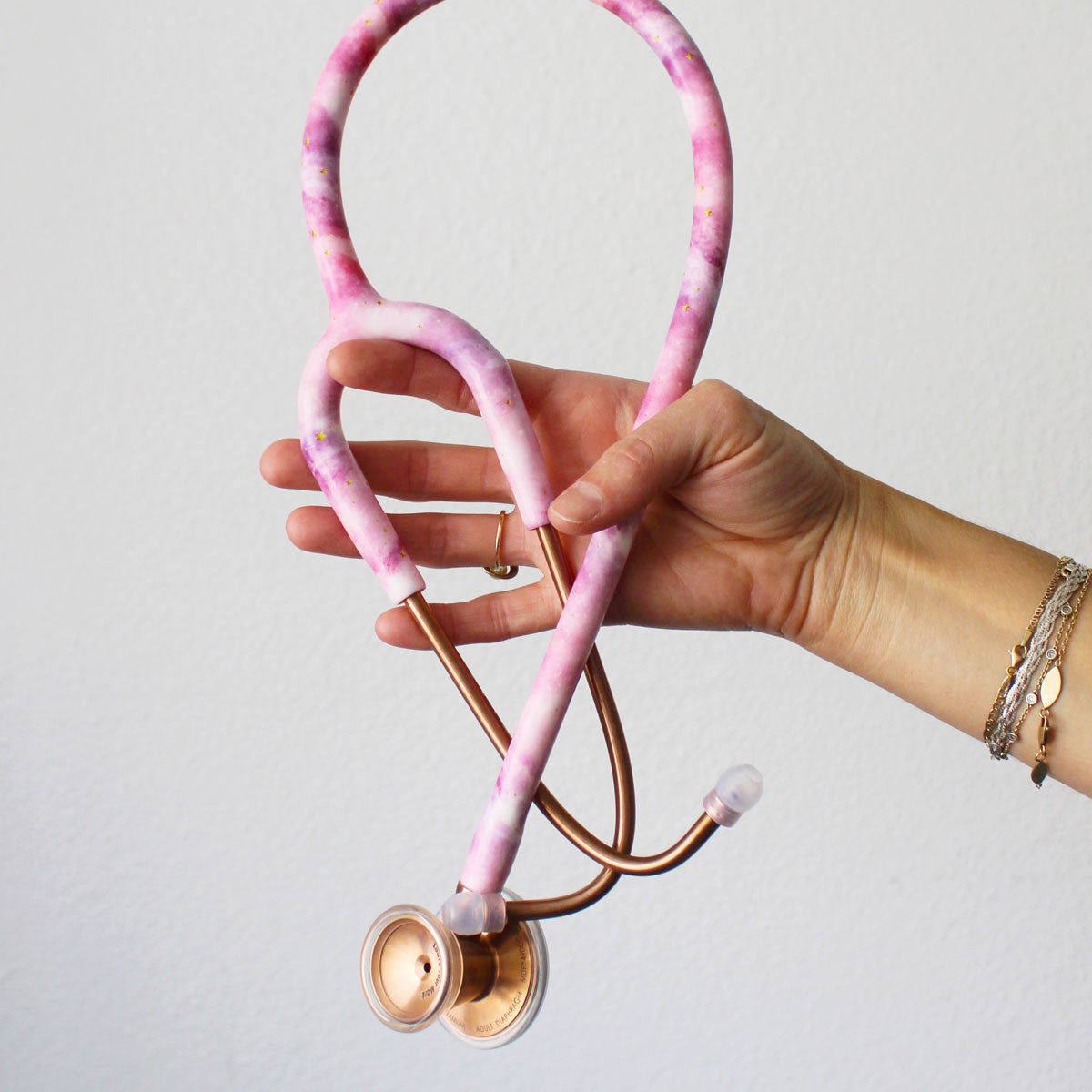 ProCardial® Titanium Cardiology Stethoscope - Premium Rose Gold & Orion Nebula Design for Medical Professionals | Ideal for Doctors, Nurses & Healthcare Workers in Hospitals & Clinics