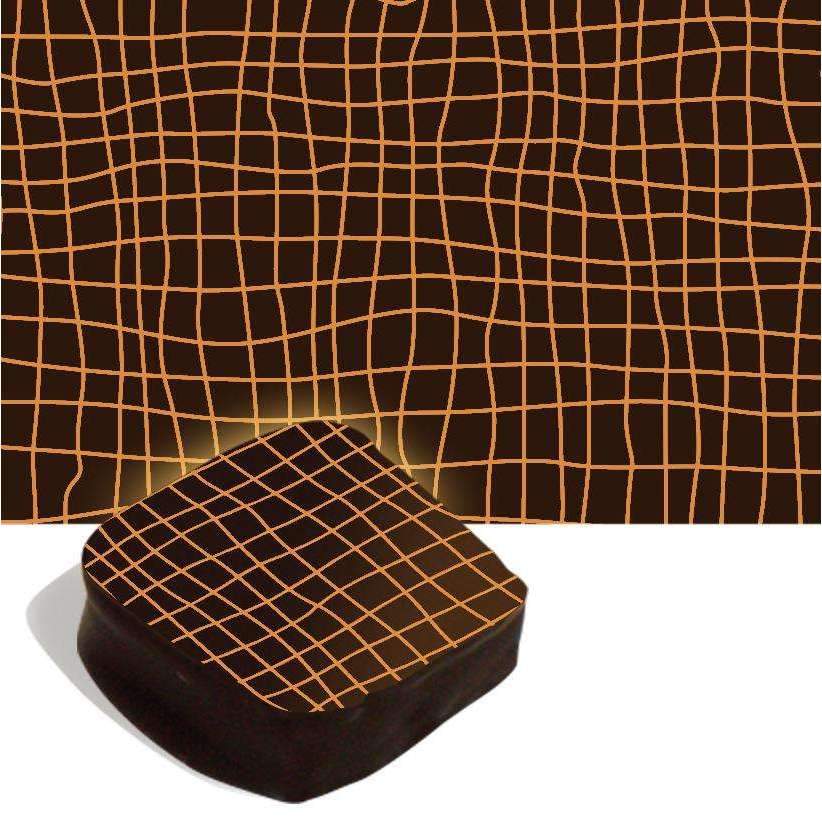 Premium Orange Grid Transfer Sheets for Baking & Cake Decorating - Perfect for Fondant, Cookies, and DIY Edible Art Projects