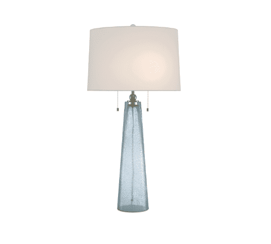 Elegant Trowbridge Glass Table Lamp - Modern Home & Office Decor for Living Room, Bedroom, or Study - Soft Ambient Lighting