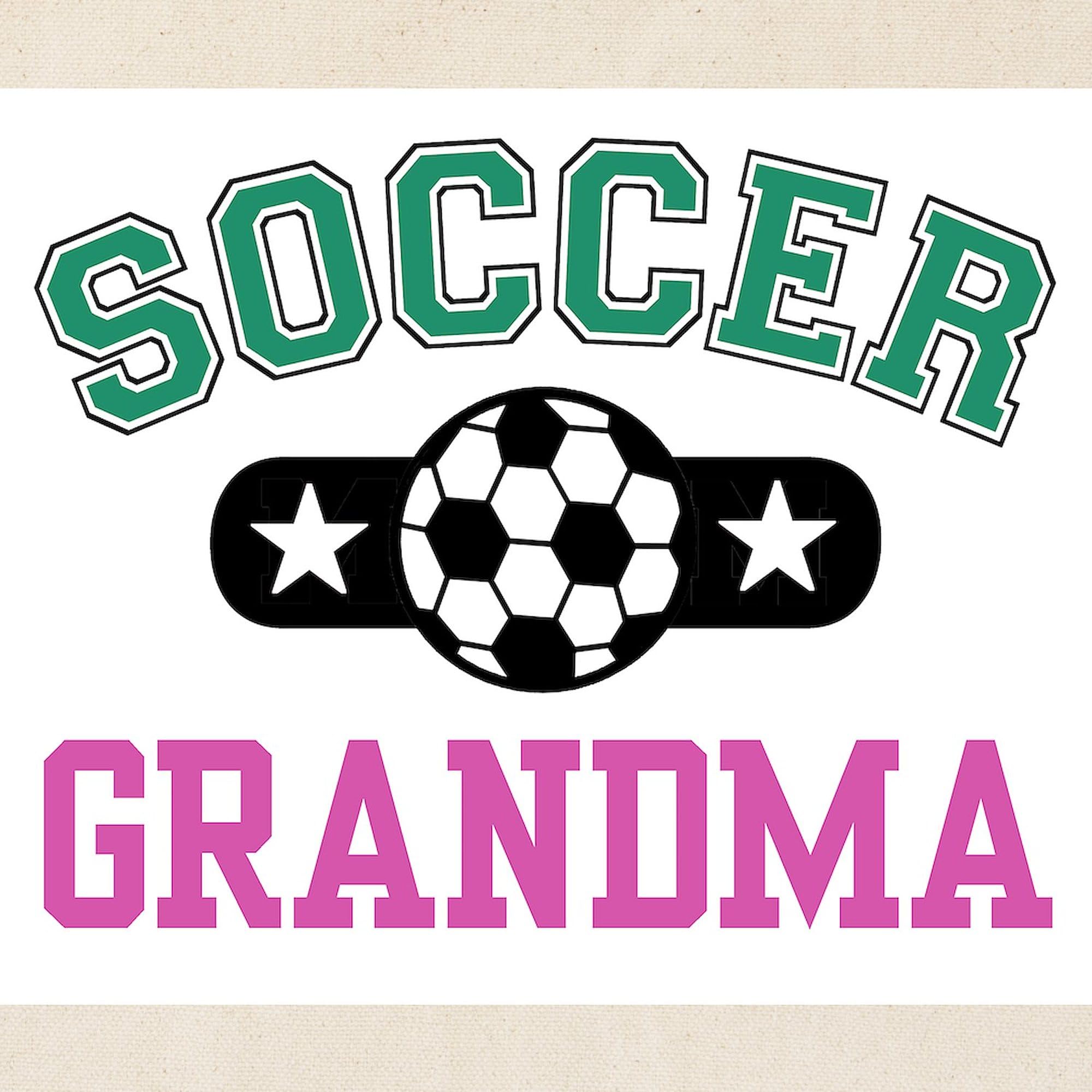 Soccer Grandma Tote Bag - Natural Canvas Reusable Shopping Bag for Women | Perfect for Groceries, Beach Trips & Sports Events