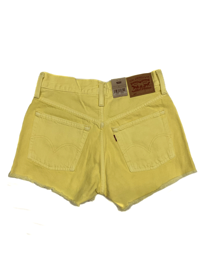 Levi's Women's 501 Original Shorts - Light Yellow Denim Shorts for Women | Casual Summer Outfits & Beach Wear