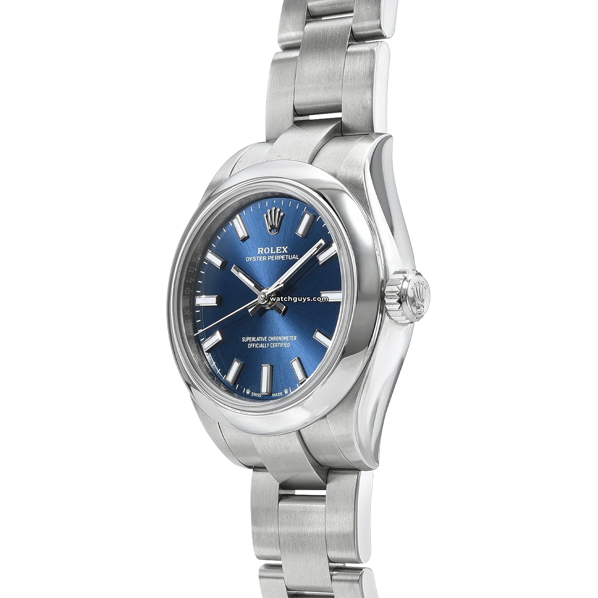Rolex Oyster Perpetual 276200 Blue Dial 34mm Stainless Steel Watch - Luxury Timepiece for Men, Business & Formal Occasions
