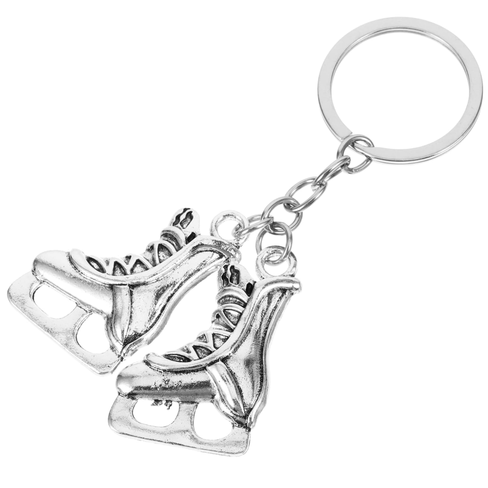 SUPVOX Roller Skate Keychain - Adorable Metal Ice Skates Key Pendants, Hanging Decor Key Holders for Bags, Backpacks, and Gift Giving