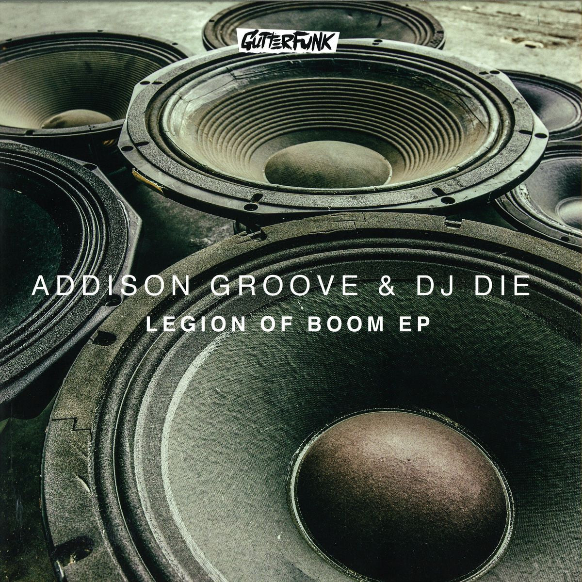 Addison Groove & DJ Die – Legion Of Boom EP (Gutterfunk GF016) | Electronic Dance Music Vinyl Record | Perfect for DJ Sets & Music Collectors