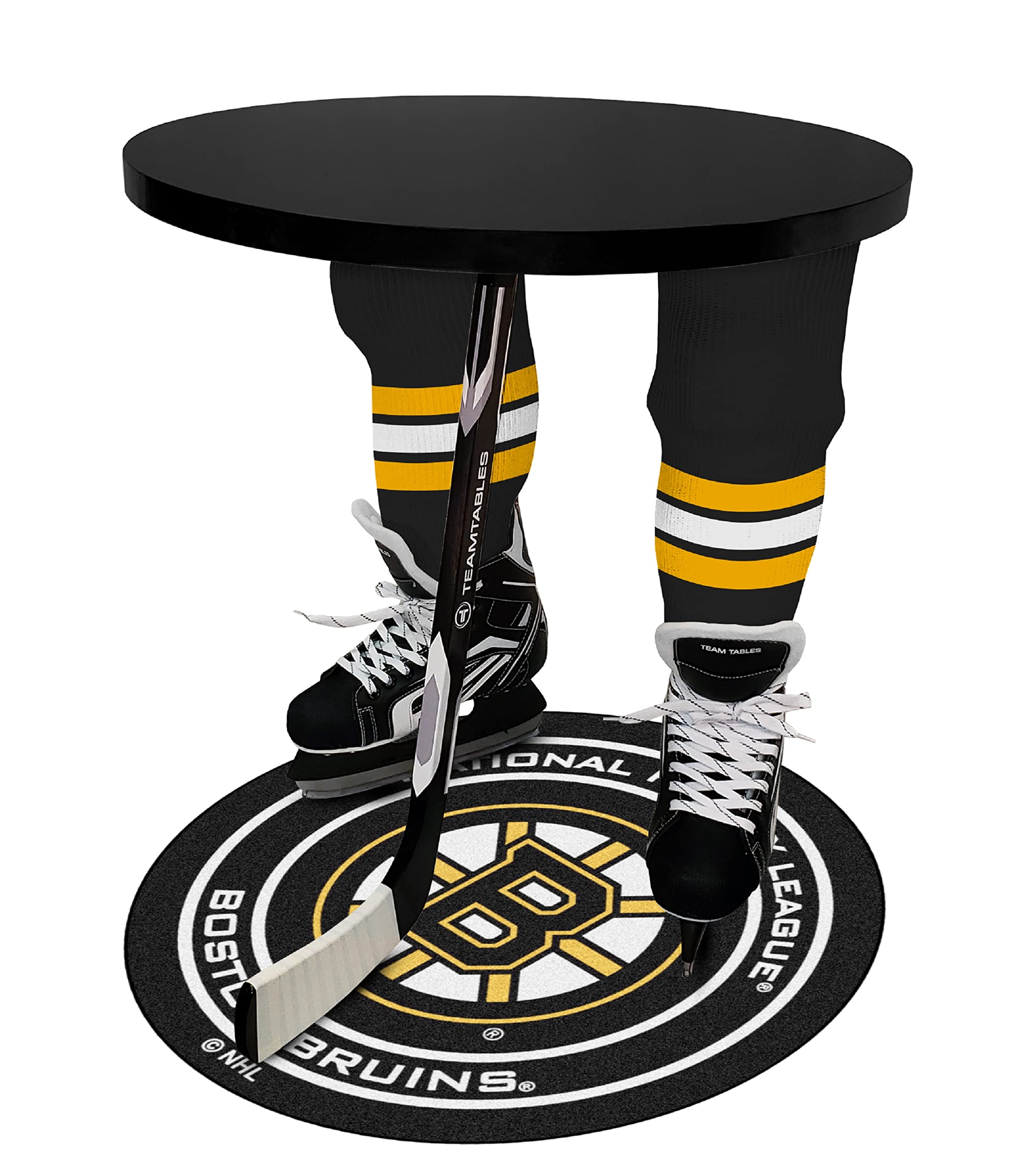 Boston Bruins NHL Hockey Table Game - Premium Air Hockey Table for Home & Game Room - Perfect for Family Fun & Sports Fans Entertainment