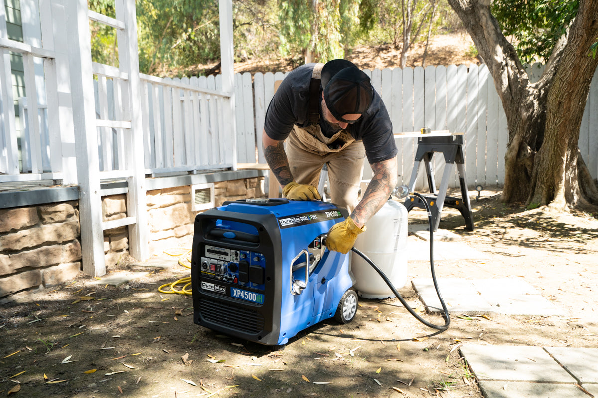 4,500 Watt Dual Fuel Portable Inverter Generator with CO Alert - Reliable Power for Camping, RV Trips & Emergency Backup