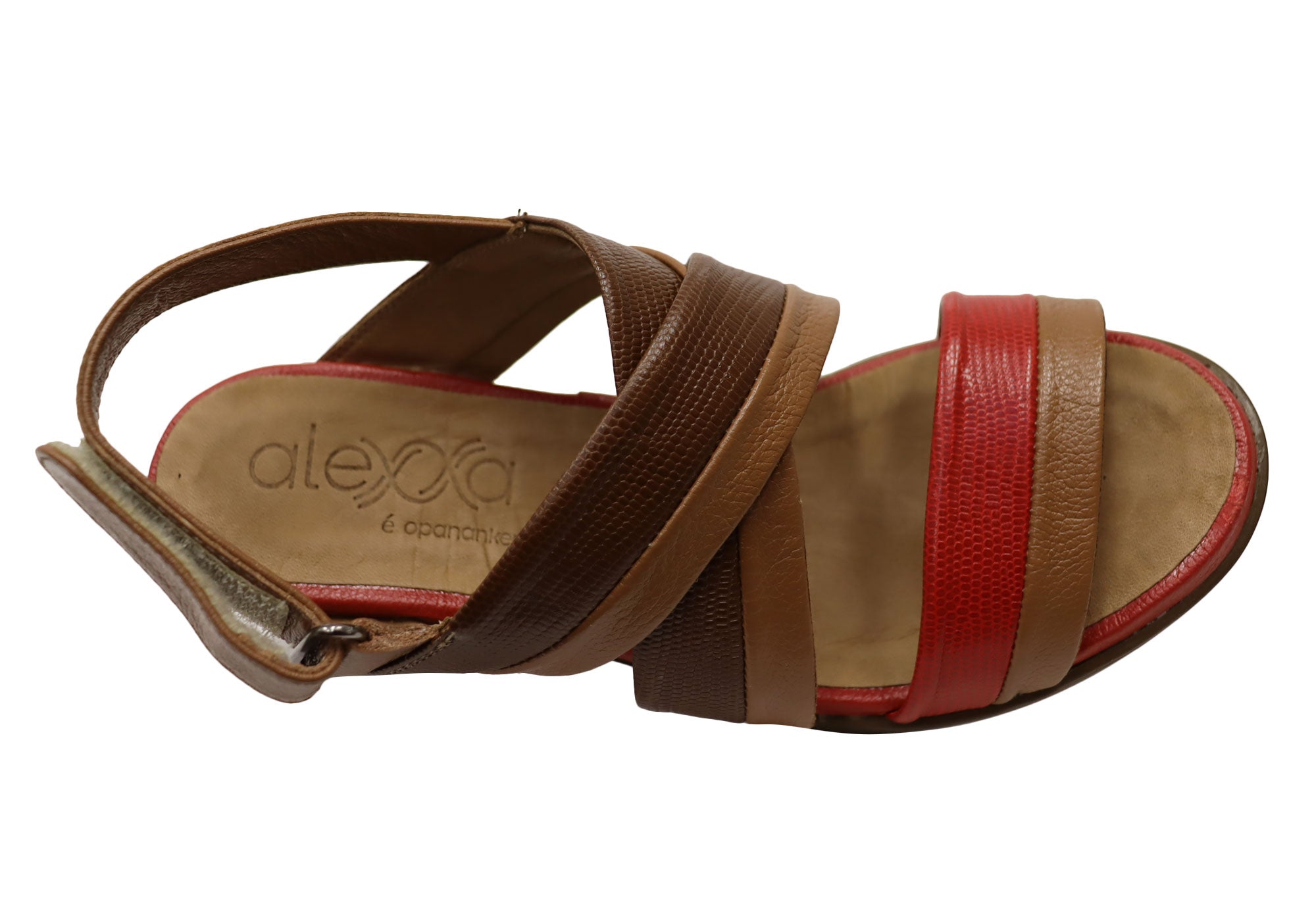 Opananken Nancie Women's Comfortable Leather Mid Heel Sandals - Stylish & Supportive for Work, Date Night & Summer Outings