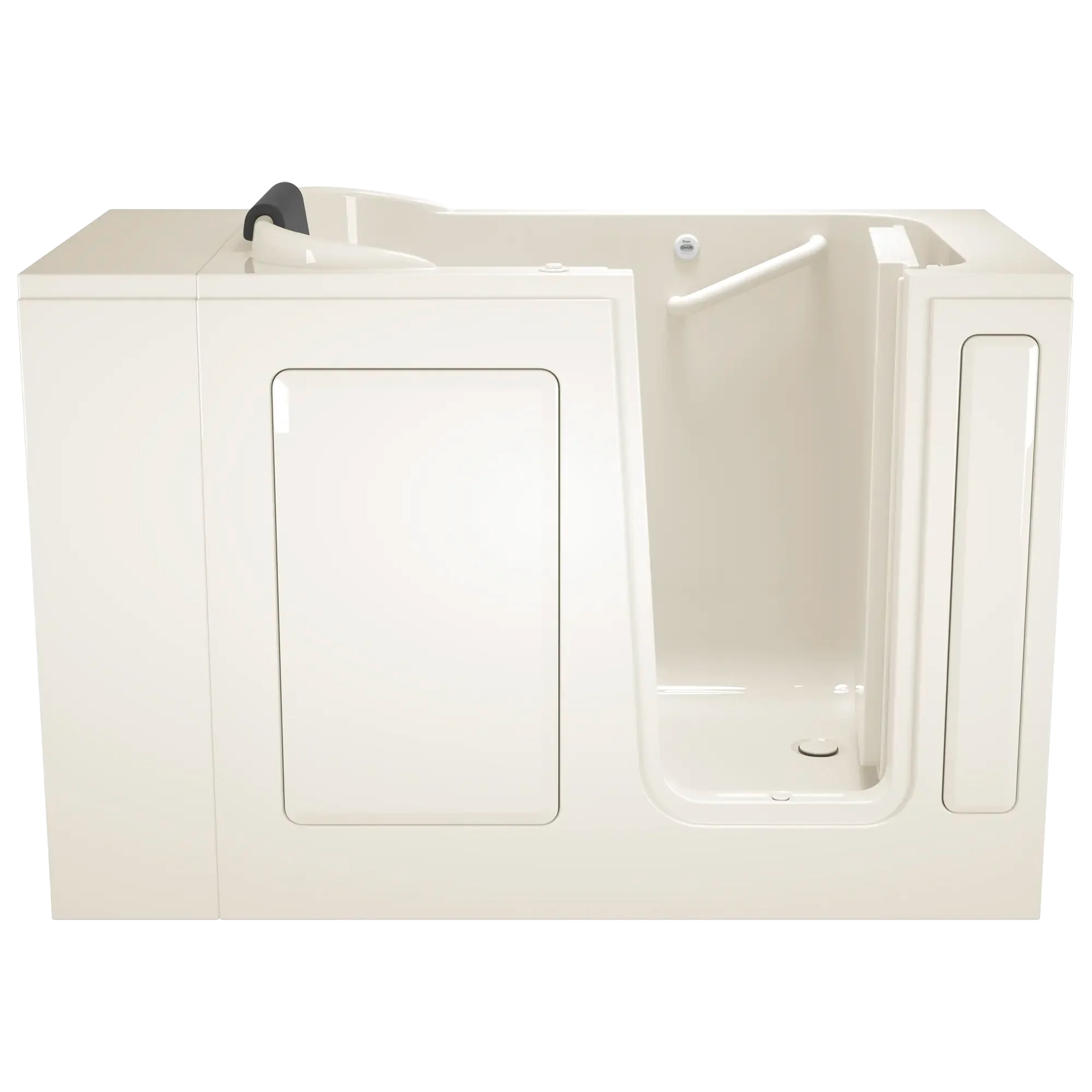 Premium 28 x 48 Inch Gelcoat Walk-In Bathtub with Whirlpool System - Right Hand Drain for Elderly & Mobility Support - Ideal for Safe Bathing & Hydrotherapy at Home