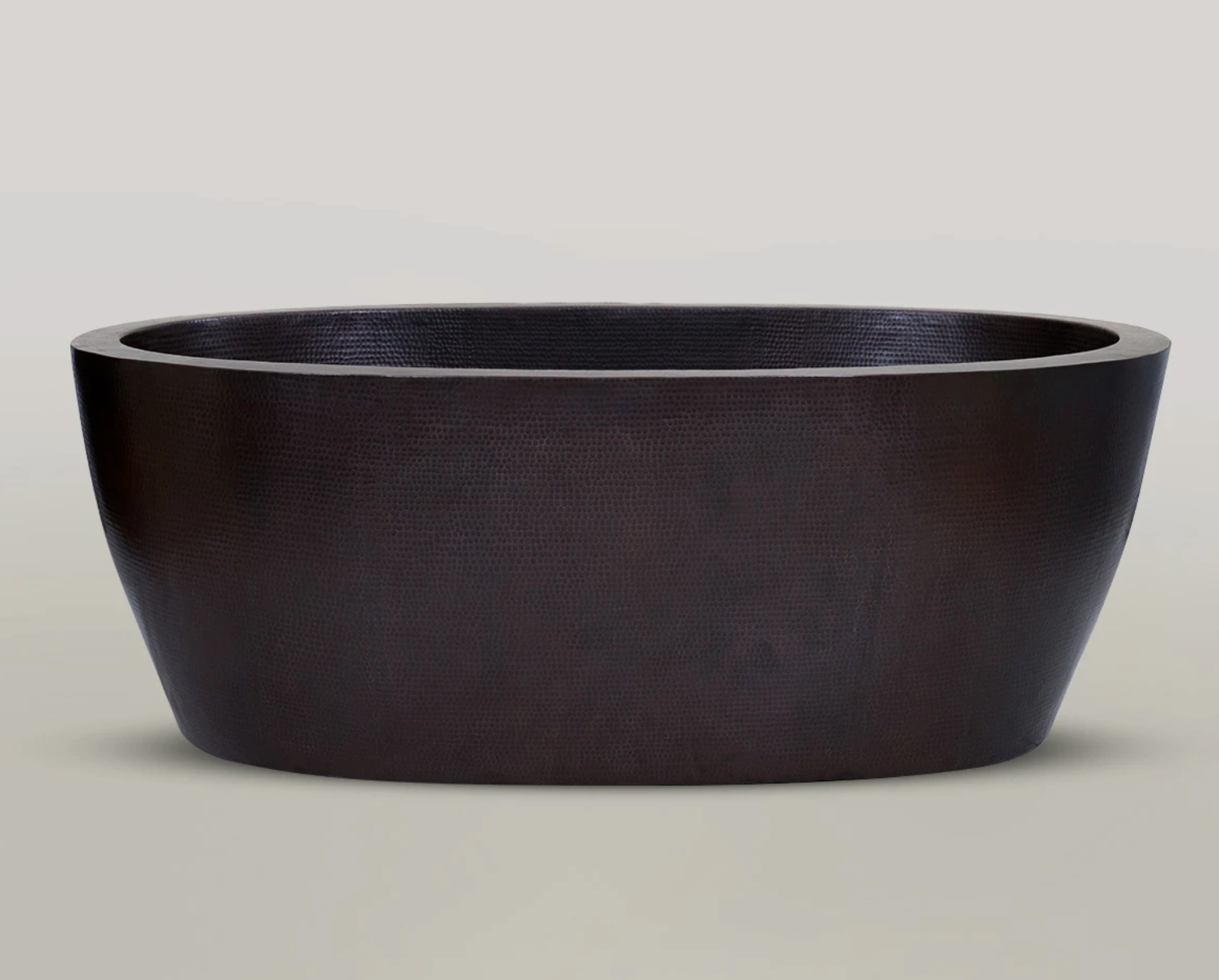 Luxury Modern Double Wall Copper Bathtub - Freestanding Soaking Tub for Spa, Bathroom, and Relaxation at Home