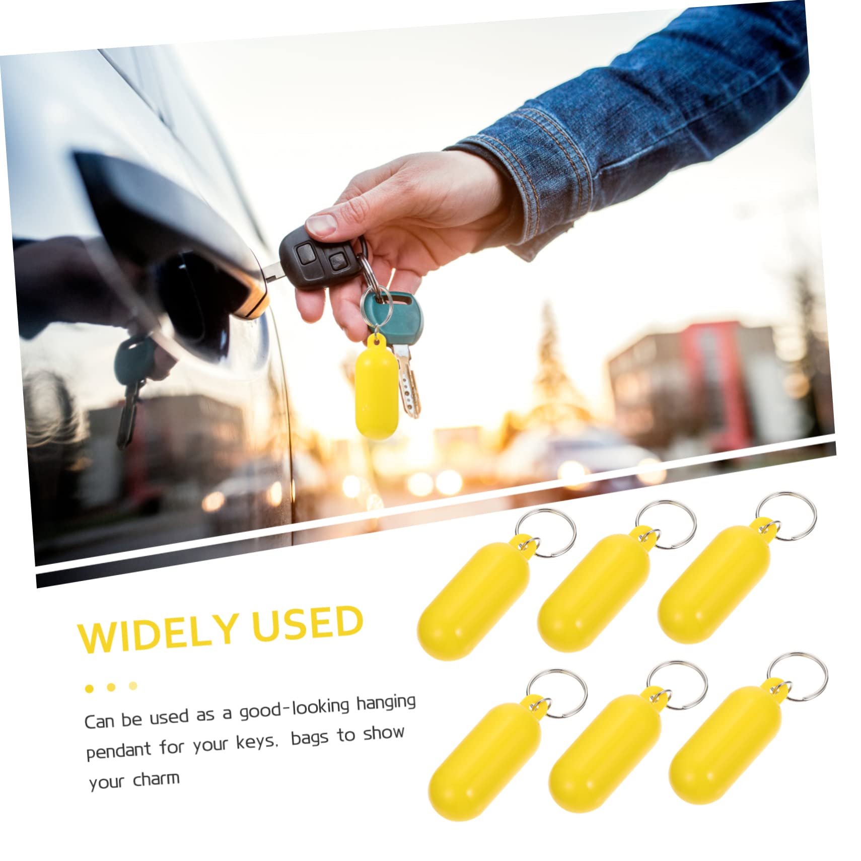 Parliky 4 Sets Floating Boat Keychain - Waterproof Keyring for Sailing, Fishing & Water Sports - 6pcs*4 Pack - Perfect for Outdoor Activities, Beach Trips & Marine Adventures