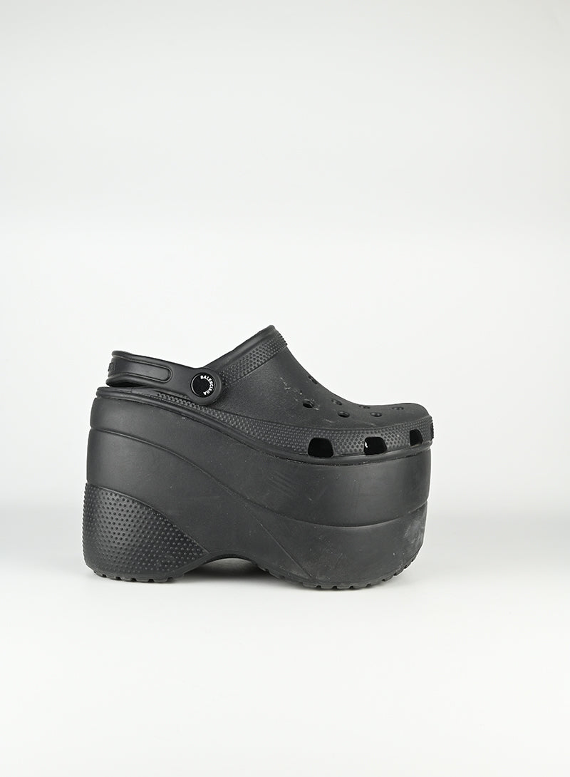 Balenciaga Platform Crocs Black Size 36 - Stylish Comfort for Casual Outings & Streetwear Fashion