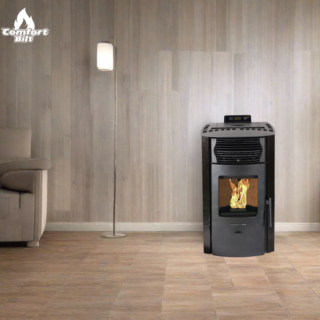 ComfortBilt HP50S Pellet Stove - Dark Brown | High-Efficiency Heating for Home & Cabin | Eco-Friendly Wood Pellet Burner for Winter Warmth